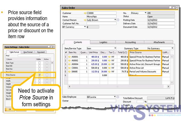 Pricing Concepts In SAP Business One - Pricing Concepts Overview